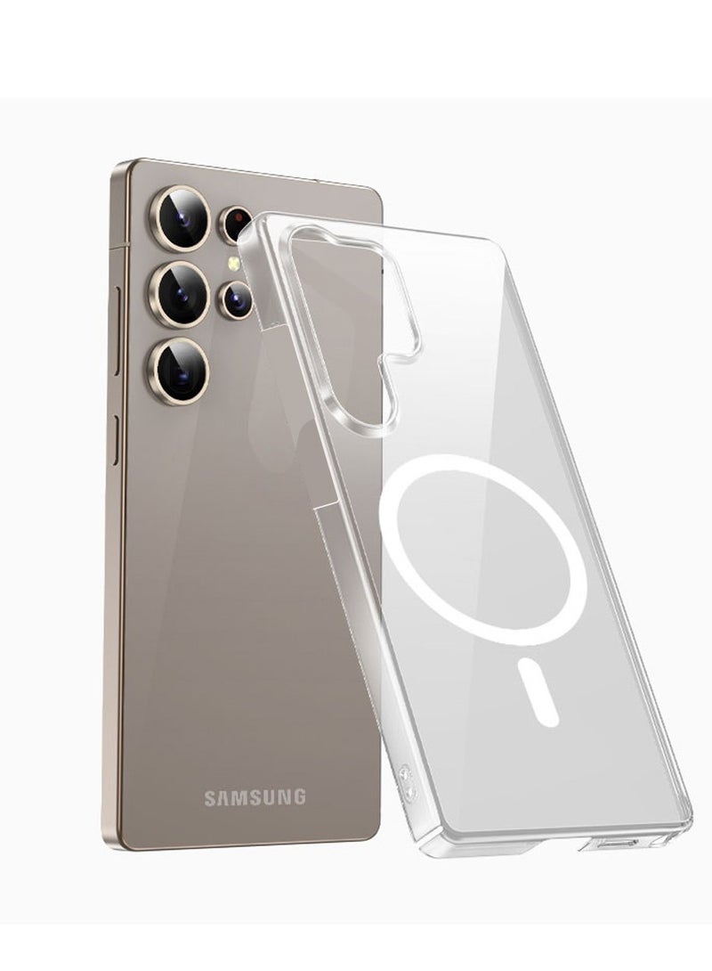 Techie حافظة ماغسيف صلبة شفافة لجهاز سامسونج جالاكسي S25 ألترا – رفيعة جداً ومناسبة بشكل نحيف ومضادة للاصفرار - Image 1