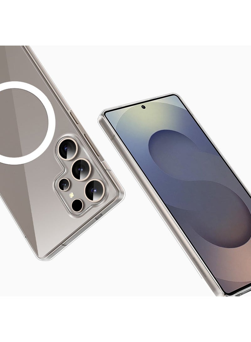 Techie حافظة ماغسيف صلبة شفافة لجهاز سامسونج جالاكسي S25 ألترا – رفيعة جداً ومناسبة بشكل نحيف ومضادة للاصفرار - Image 4