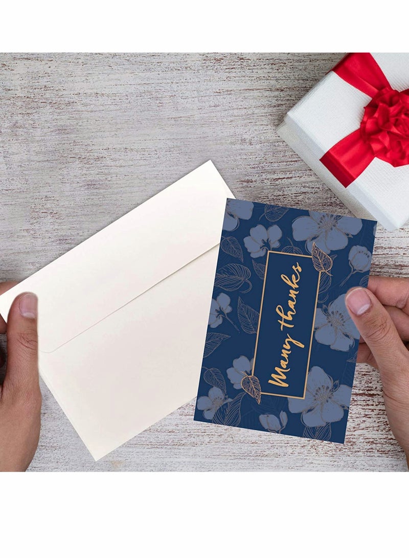 12 Pack Folding Greeting Cards with Envelopes, Floral Assorted Blank Notecards and Envelopes for Baby Shower Note Cards, Wedding Thank You Cards Adults & Kids Blank Note Cards for All Occasions - Image 4