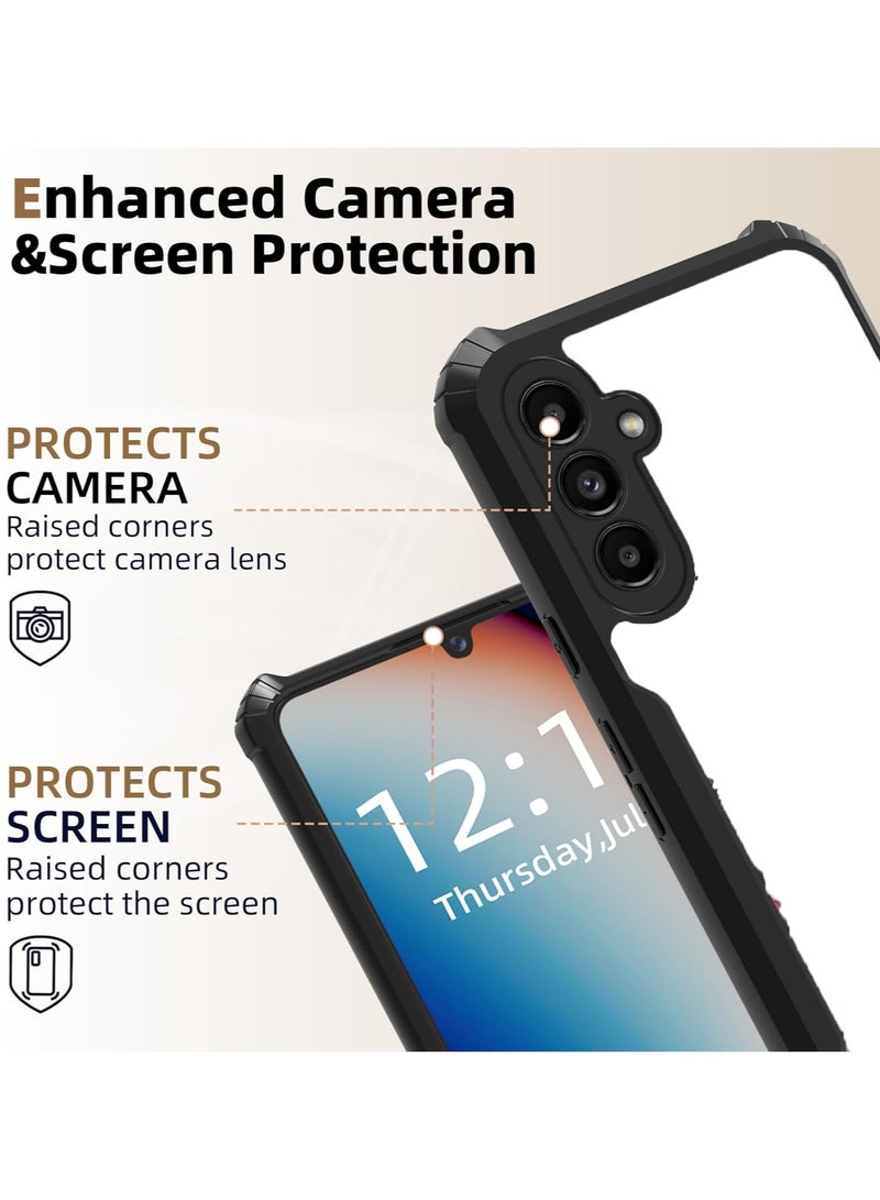 For Samsung Galaxy A36 Case Soft TPU with Acrylic Back, Full-Body Drop Proof Phone Case Shockproof Protective Cover  - Image 2