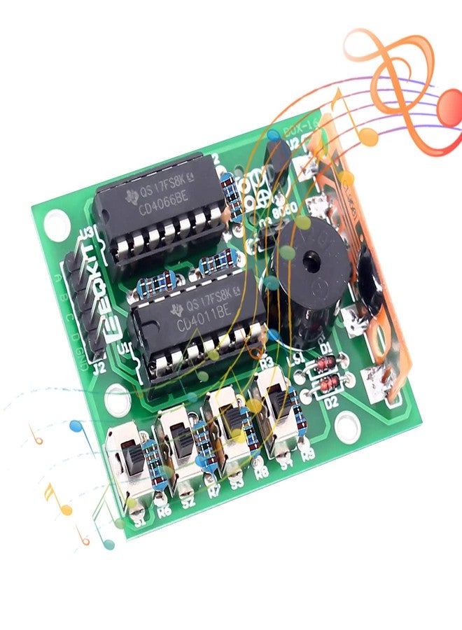 ACEIRMC DIY Electronic 16 Music Sound Box DIY Kit Module Practice Learning Kits for Arduino (Green) - Image 3
