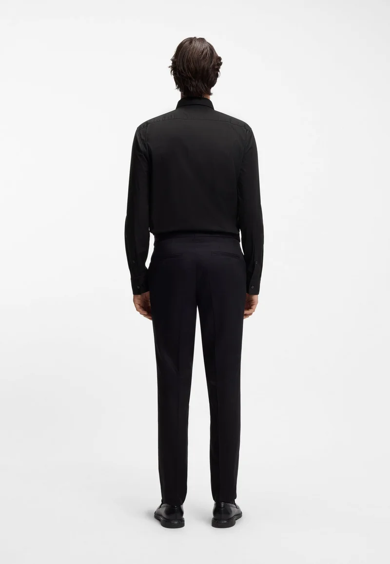 HUGO Slim-fit shirt in stretch-cotton canvas