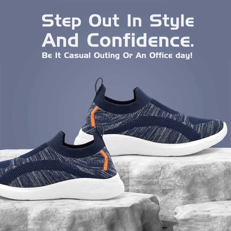 Face أحذية رياضية بحرية للرجال - Image 1