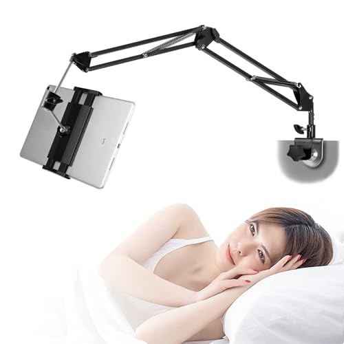 Awlbstruse Tablet Stand Phone Holder for Bed,iPad Holder for Desk, Headboard,Bedside,Table, Compatible with iPhone iPad Kindle or Other 4.5-13" Screen Device - Image 1