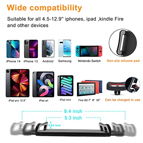 Awlbstruse Tablet Stand Phone Holder for Bed,iPad Holder for Desk, Headboard,Bedside,Table, Compatible with iPhone iPad Kindle or Other 4.5-13" Screen Device - Image 5