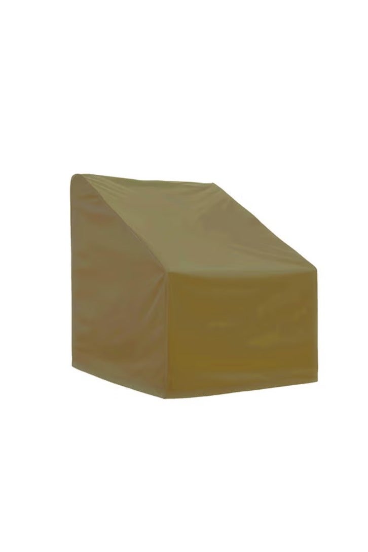 Heavy-Duty Oxford Polyester UV and Water Resistant Chair Cover Beige 125 x 66 x 86 cm WL240607-13
