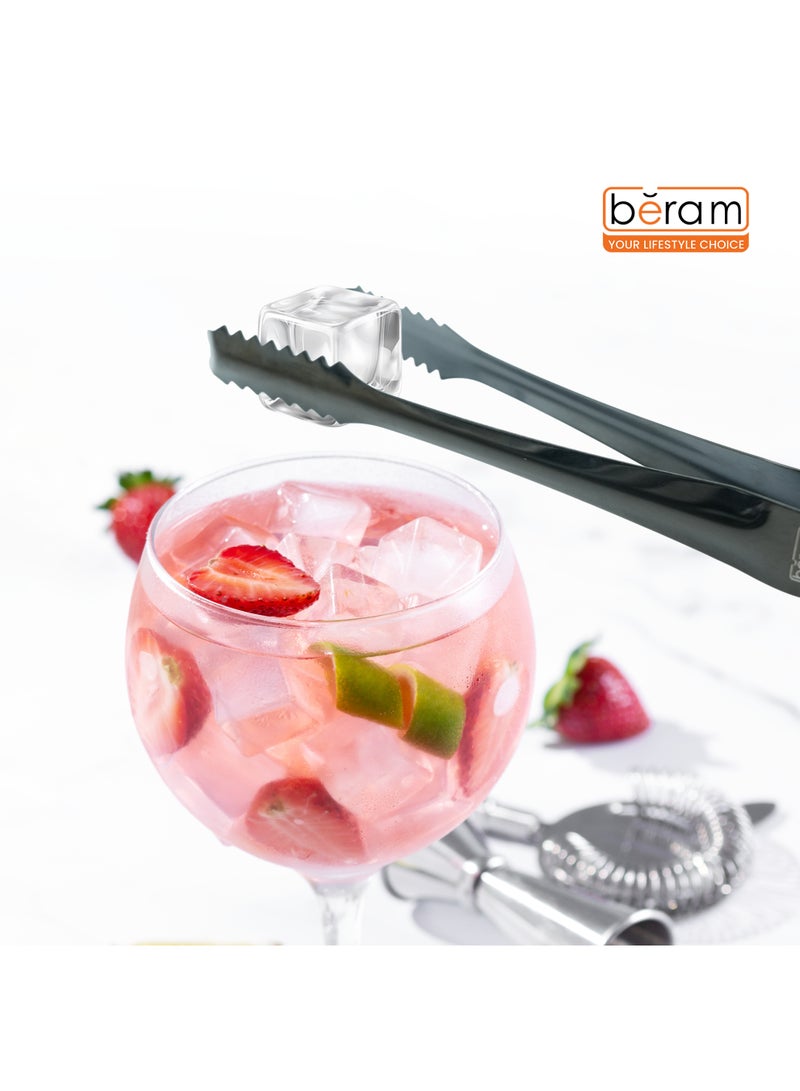 Beram Sugar Tong Stainless Steel Mini Tongs for Sugar Cubes Ice Snacks & Tea Parties – Durable Rust-Resistant (2, Black, 15+12.5) - Image 4