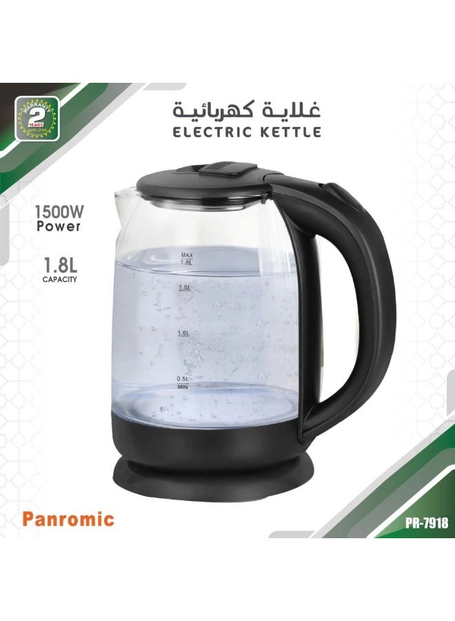 Electric Glass Kettle 1.8 Liters