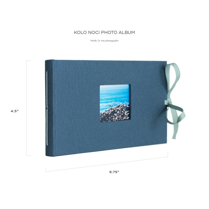Kolo Noci Small 4x6 Photo Album Holds 24 Photos Ideal for Weddings and Baby Books Lake - Image 2