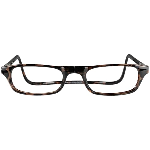 Clic Magnetic Reading Glasses for Men or Women, Computer Readers, Original (S-M, Tortoise, 1.25 Magnification) - Image 2