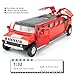 LOVEPOSELY 132 Hummer H2 Car Model Diecast Car Toy with Sound and Light Alloy Stretch Limousine Pull Back Toy Vehicle for Adult Kids Boys Girls Red - Image 4