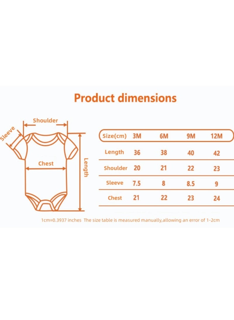 RedMapleTEK Baby Pure Cotton Jumpsuit Short-sleeved Crawling Suit Five-piece Set - Image 2