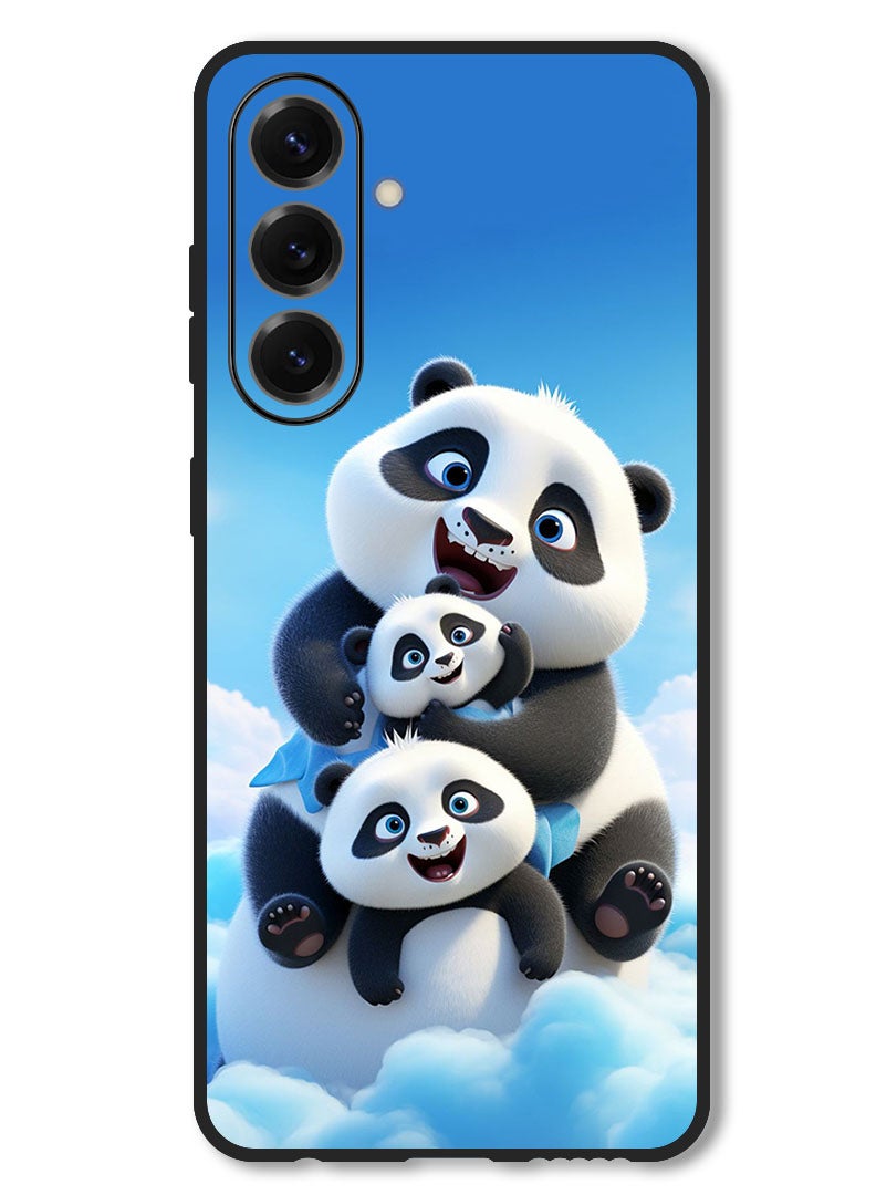 Theodor Case Compatible with Samsung Galaxy M56 6.74 Inch Protection Shockproof Bumper Cover Panda 2 - Image 1