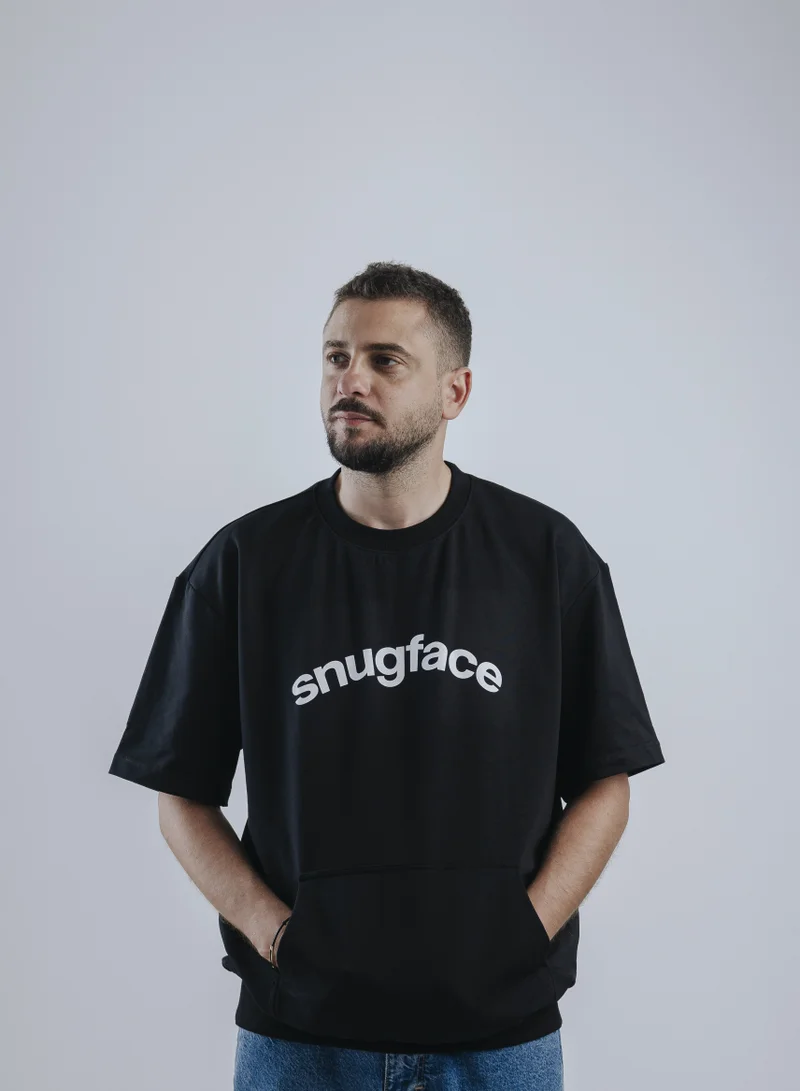 Snugface Snugface The Hooshee Oversized Tshirts, Black, SF15-1BLK, Size-M