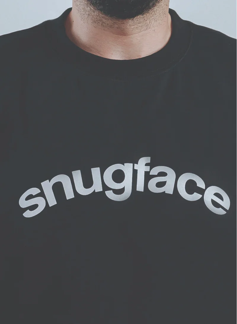 Snugface Snugface The Hooshee Oversized Tshirts, Black, SF15-1BLK, Size-M