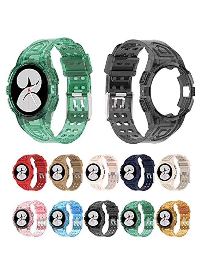 HuHa HuHa Band For Samsung Galaxy Watch 44MM Silicone Integrated Watch Band Coffee Color  - Image 3