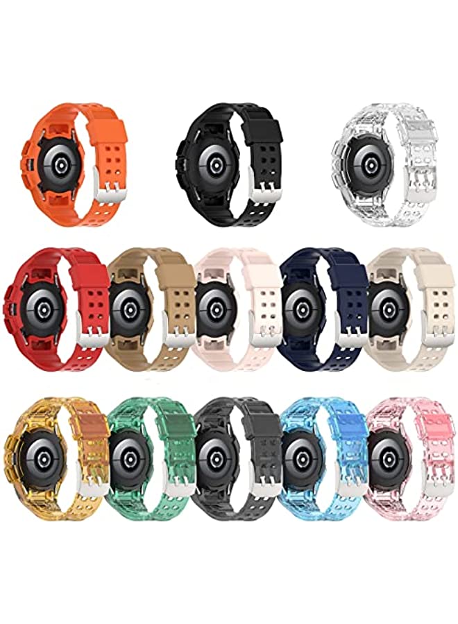 HuHa HuHa Band For Samsung Galaxy Watch 44MM Silicone Integrated Watch Band Coffee Color  - Image 4