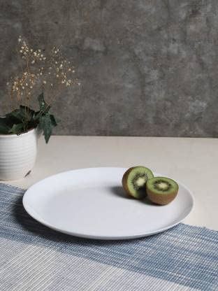 Coolkart مجموعة كولكارت 6 قطع أطباق دائرية كاملة آمنة للاستخدام في الميكروويف وغير قابلة للكسر (بيضاء) (صنع في الهند) - Image 5