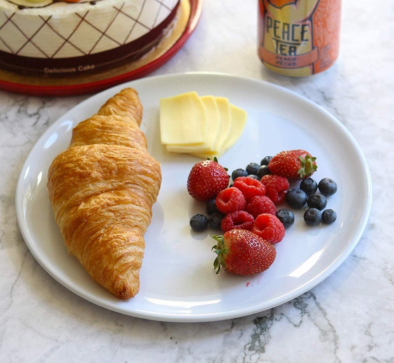 Coolkart مجموعة كولكارت 6 قطع أطباق دائرية كاملة آمنة للاستخدام في الميكروويف وغير قابلة للكسر (بيضاء) (صنع في الهند) - Image 4