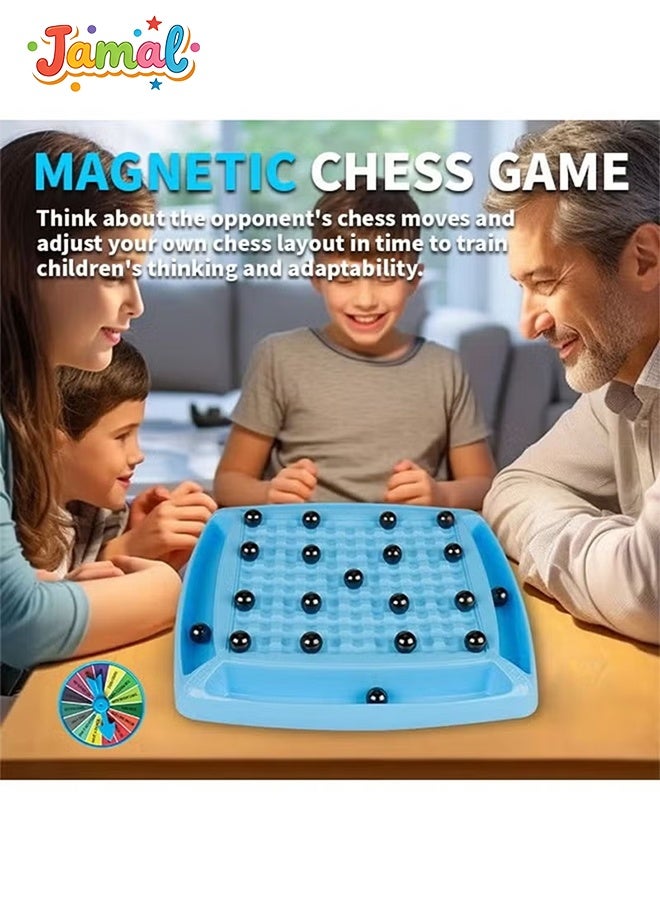 Jamal Magnetic Chess Game with 30 Pieces & Dare Wheel, Multiplayer Interactive Magnet Game, Family Game Party Game for Children and Adults - Image 5