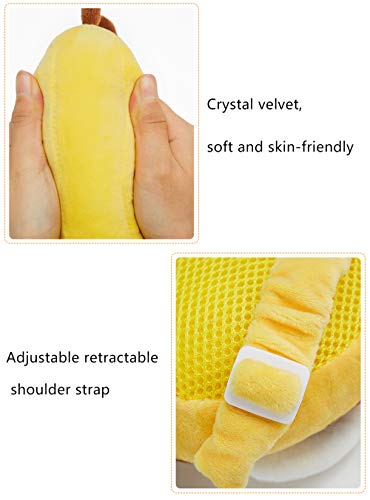 Feidoog Baby Head Protector Cushion Backpack with 3 Knee Pads for Walking & Crawling,Bee - Image 2