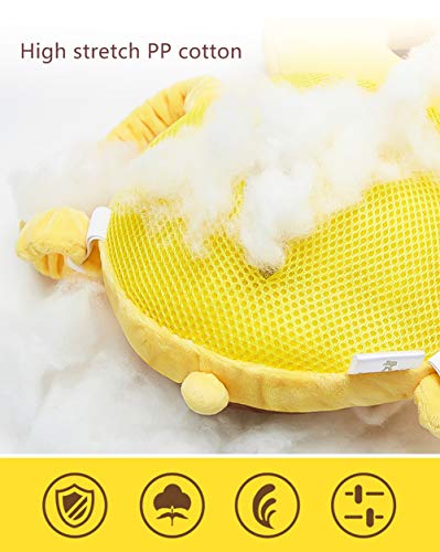 Feidoog Baby Head Protector Cushion Backpack with 3 Knee Pads for Walking & Crawling,Bee - Image 3