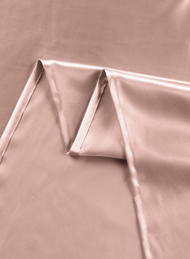 Treely Satin Pillow Covers 20x48 Inches,Silky Satin Body Pillow Pillowcase Protect Hair and Skin,Slip Long Pillow Cases with Envelope Closure, Champagne - Image 4