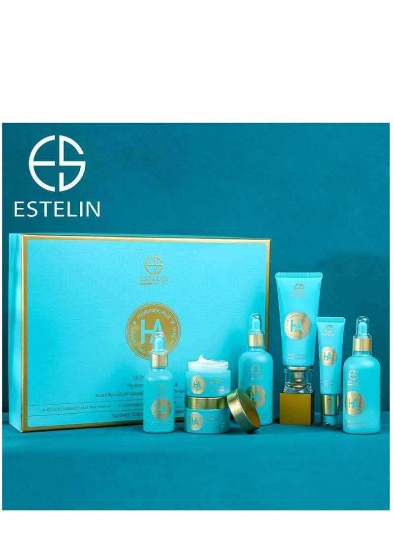 إستيلين مجموعة العناية بالبشرة بحمض الهيالورونيك لترطيب وتنشيط البشرة 7 قطع - Image 3