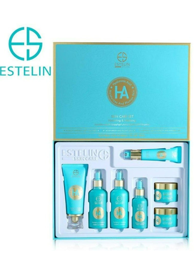 إستيلين مجموعة العناية بالبشرة بحمض الهيالورونيك لترطيب وتنشيط البشرة 7 قطع - Image 2