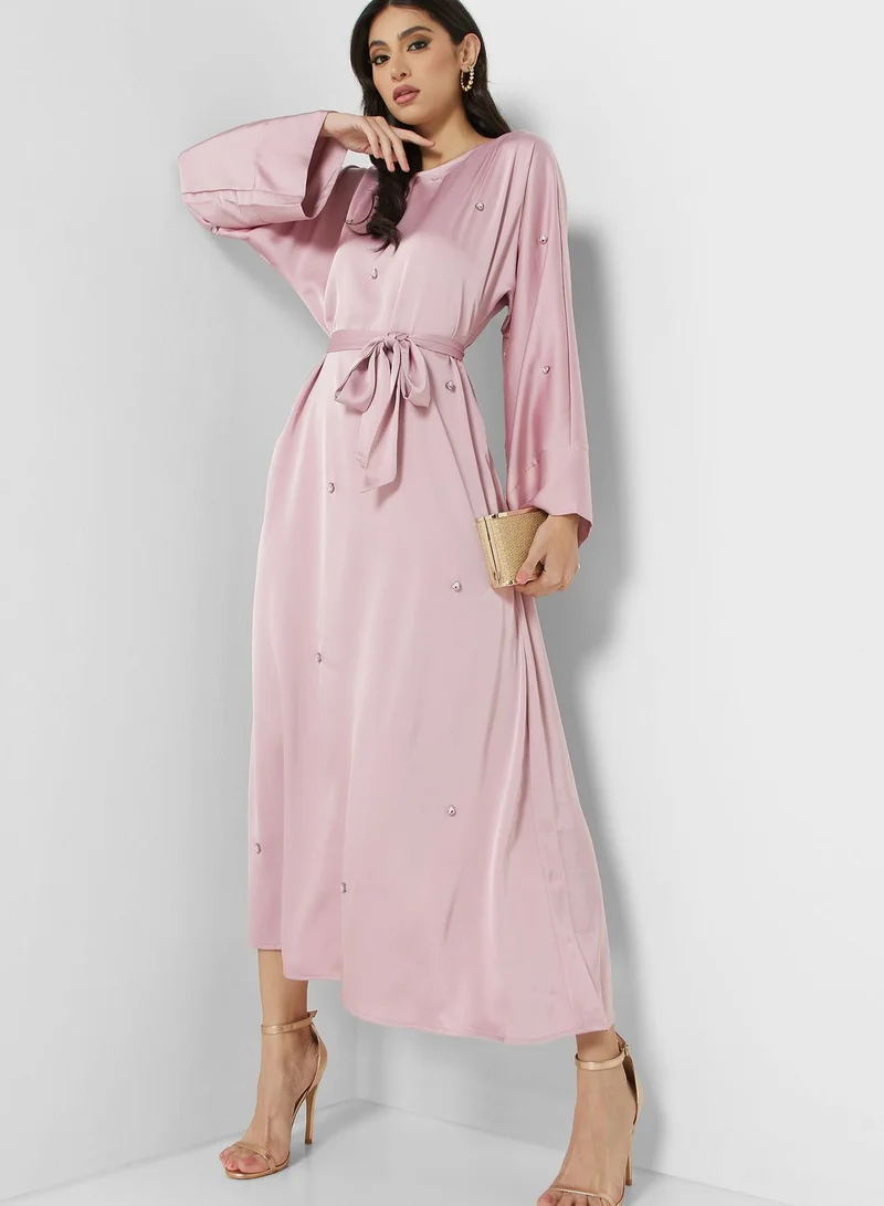 Khizana Relaxed Satin Dress