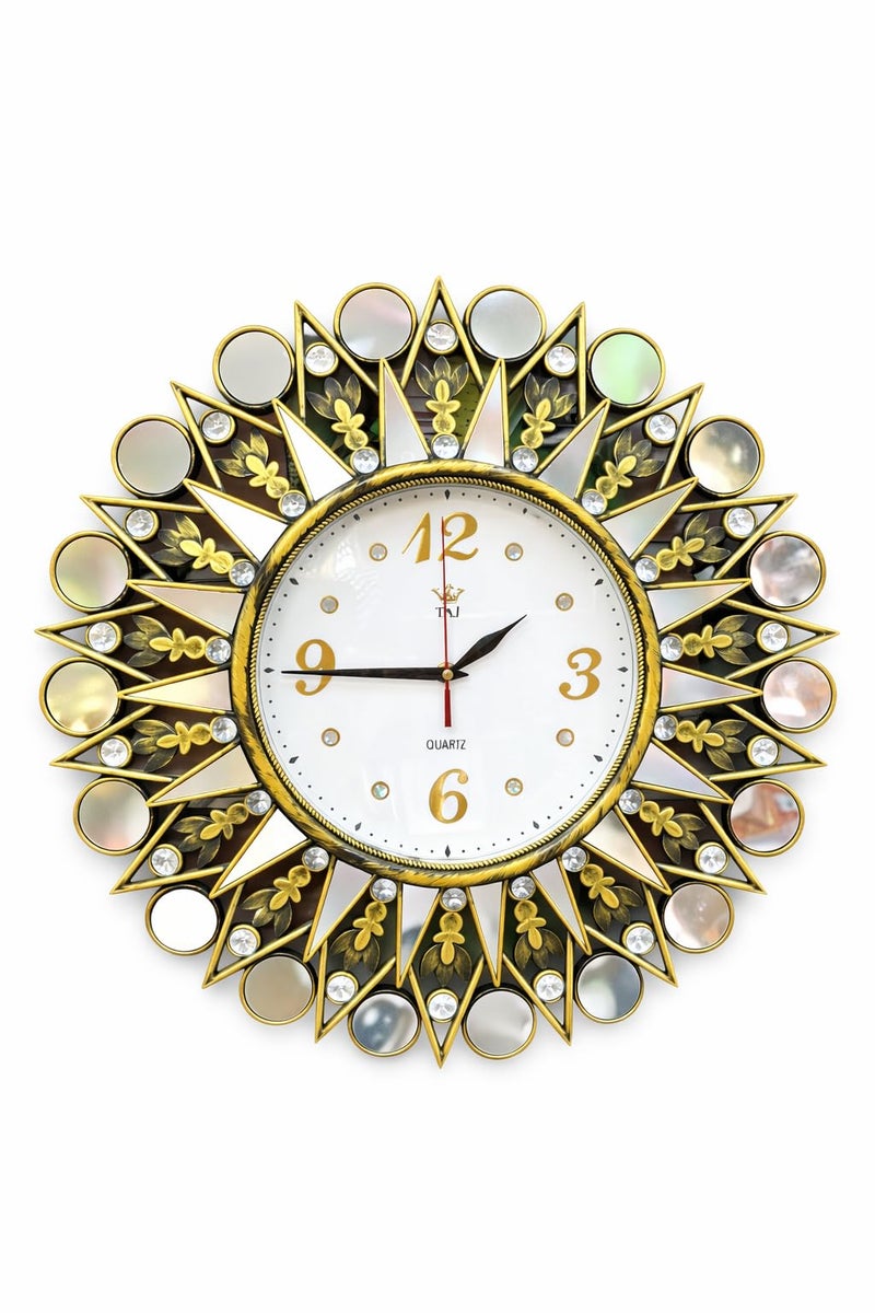 Wall Clock (Golden Solar Decorative Wall Clock)