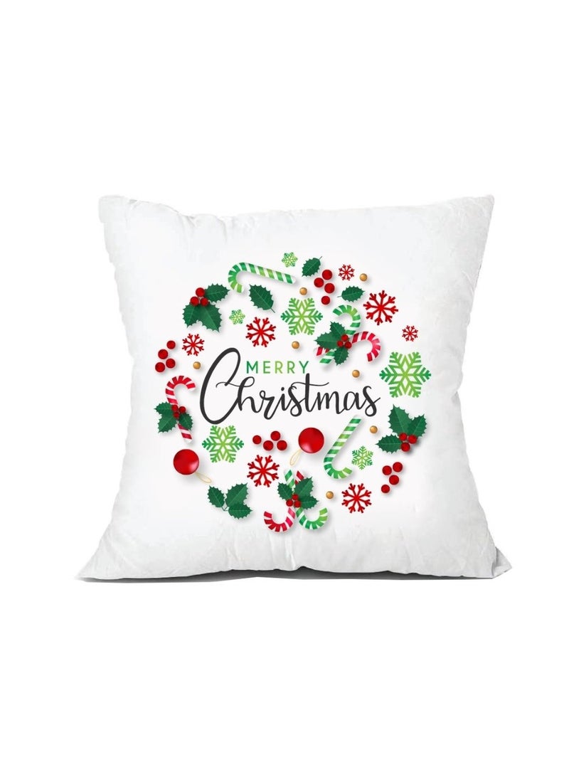PRINTSHOP4ME Christmas Pillow-Soft Decorative Throw Pillow With Designs Great For Living Room,Bedroom,Couch Or Sofa,Perfect Holiday Decor For Winter Look,Home Decoration Decor - Image 1