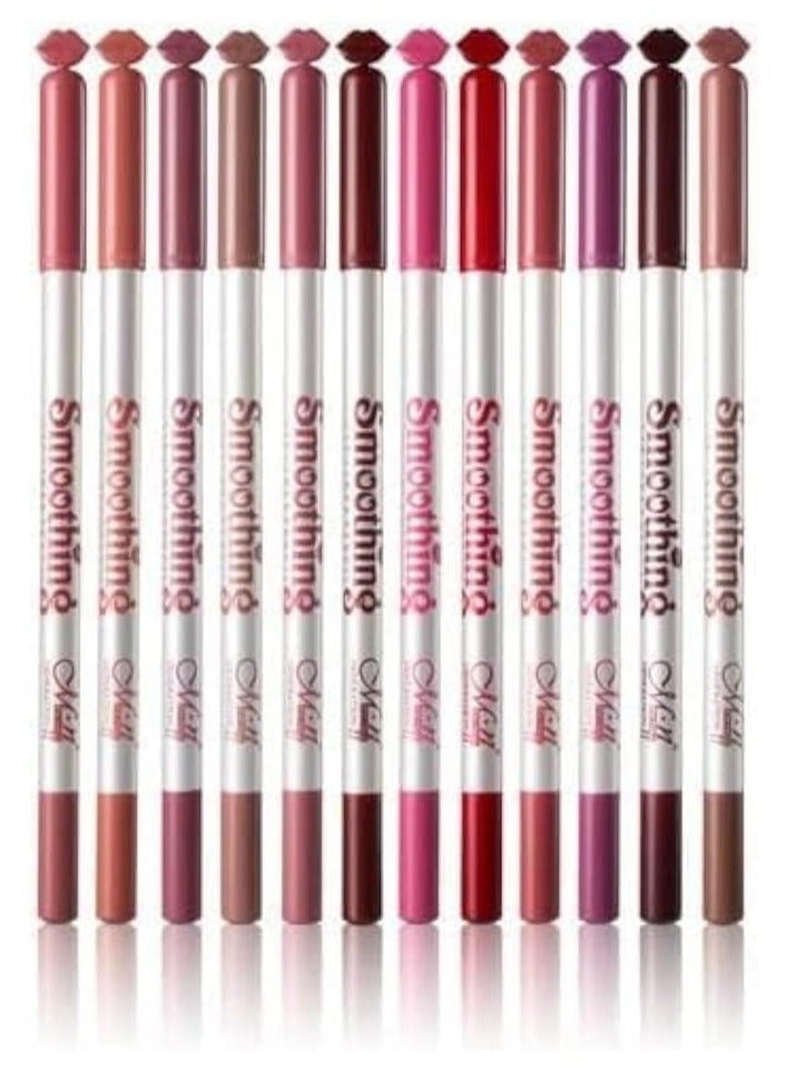 Menow Smoothing 12 Piece Lip Liner Pencil Set - Image 4