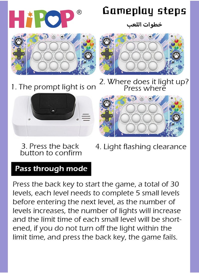 HIPOP Kids Fidget Toys,Children's Whack-A-Mole Games,Fast Push Bubble Game,Parent-Child Interactive Games,Quick Push Game Toy,Multiple Modes  - Image 4