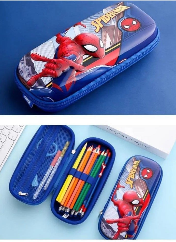 QSHOP - QSHOP®Cartoon Pencil Case & Pencil Case, Multifunctional Pencil Case for Boys and Girls with Inner Mesh Pocket Perfect Organizer for Pens, School Supplies - Image 1