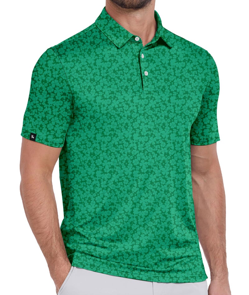 ZITY Mens Print Polo Shirts Short Sleeve Moisture Wicking Shirts for Men Golf Tennis Daily Casual Collared T-Shirt St Patricks Day 3XL - Image 1