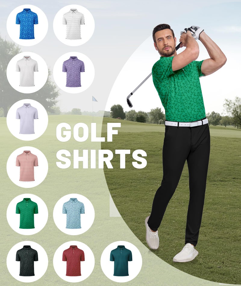ZITY Mens Print Polo Shirts Short Sleeve Moisture Wicking Shirts for Men Golf Tennis Daily Casual Collared T-Shirt St Patricks Day 3XL - Image 5
