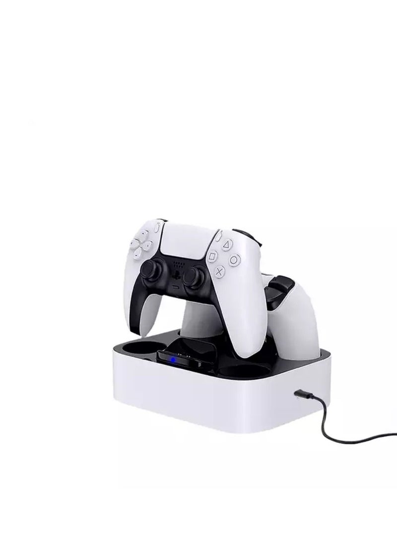 GULFLINK PS5 Controller Charging Station, Dual PS5 Charger Station Dock White  - Image 1