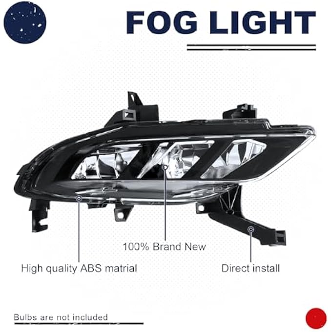 rayihni Passenger Right Rh Fog Driving Light Lamp Assembly For 2016 2017 2018 Nissan Maxima - Image 4