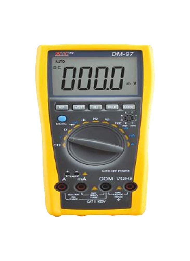 Rytee Sales Rytee Sales Plastic HTC Instrument DM97 3 34 Digital Multimeter with 4000 Counts Capacitance Frequency Temperature  - Image 1