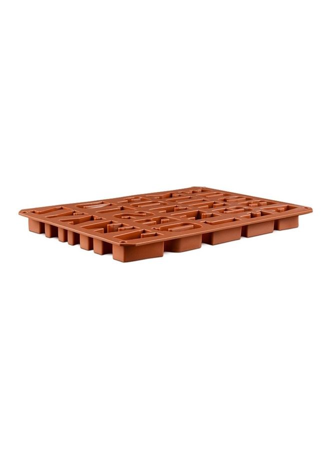 SICO 26 Hole English Alphabet Chocolate Biscuit Mould Brown 33.5cm - Image 4