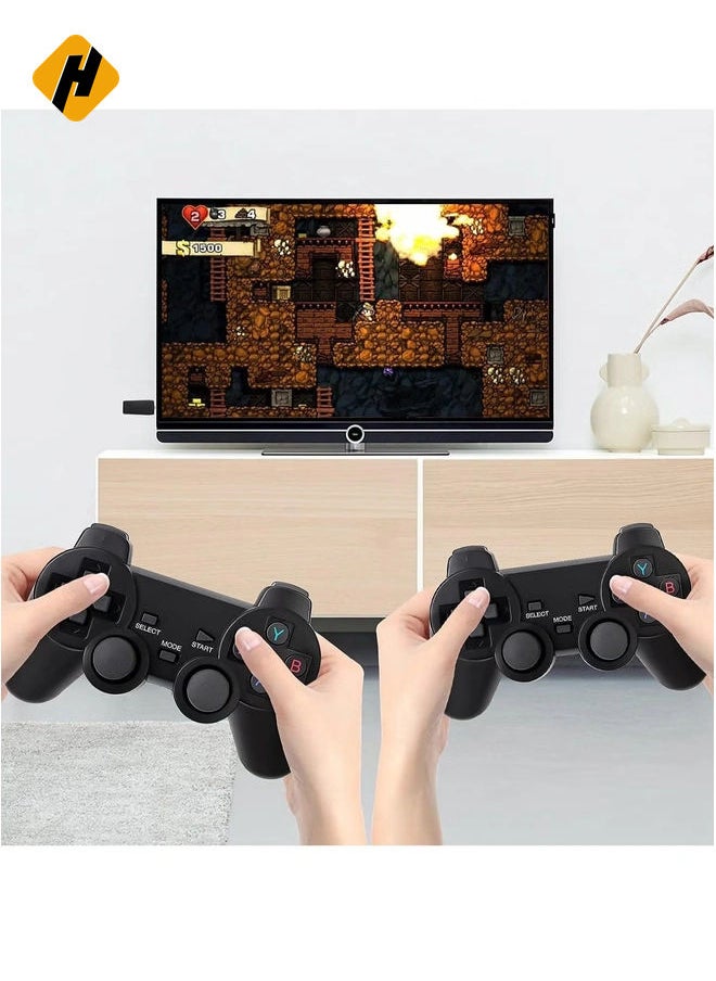 HuHa Integrated retro 4K game console with dual 2.4G wireless controllers, plug-and-play video game stick, built-in 3,500 games, 9 classic emulators, high-definition HDMI output for TV  - Image 2