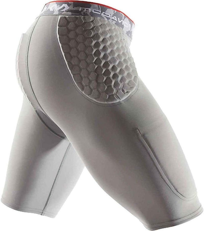 McDavid Mens Compression Shorts, Football Padded Shorts Girdle, 3 HEX Pads, HIPS & Tailbone Protection w/ Cup Pocket - Image 1