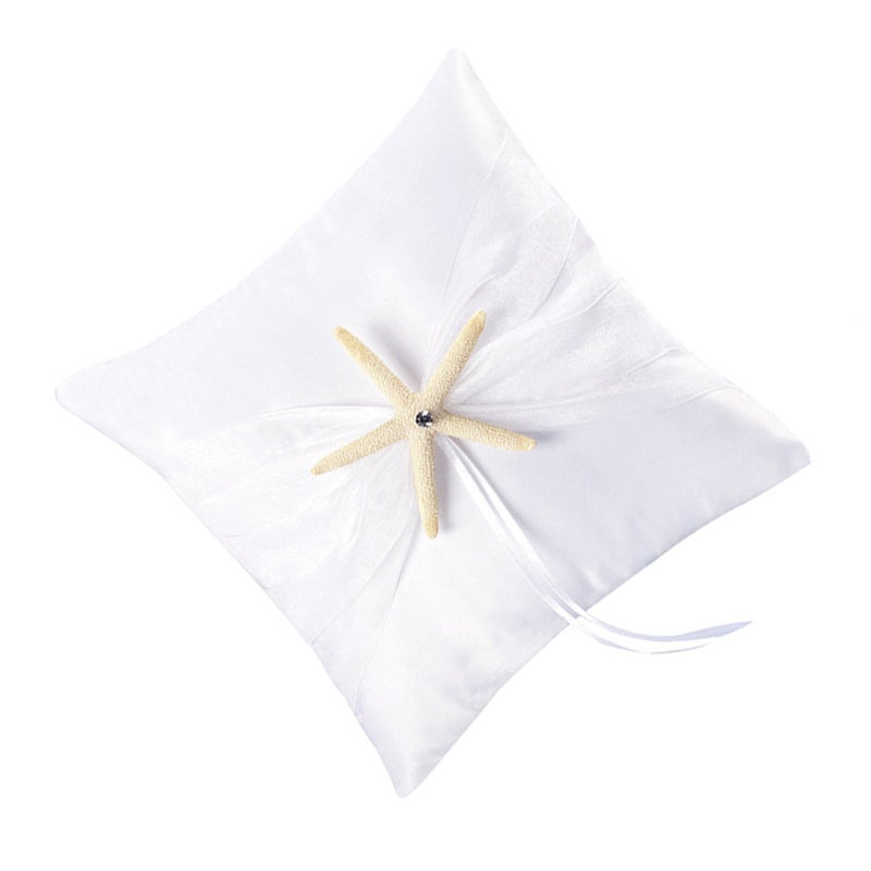 2pcs Star Cushion Ocean Theme Bearer Pillow Decorative Pillow for Western Wedding Engagement Ceremony without - Image 4