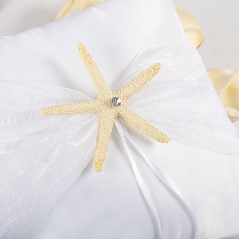 2pcs Star Cushion Ocean Theme Bearer Pillow Decorative Pillow for Western Wedding Engagement Ceremony without - Image 5