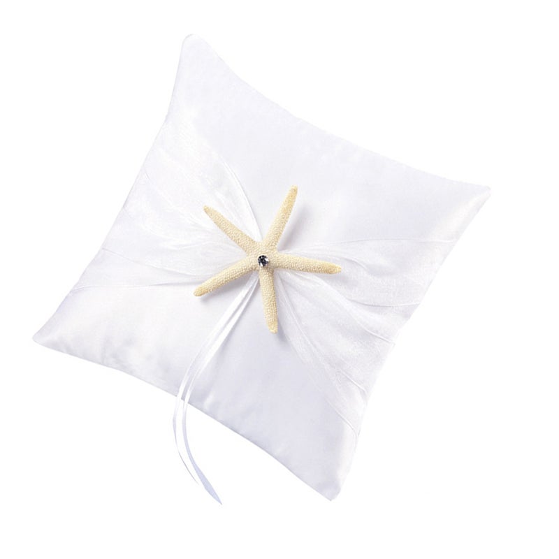 2pcs Star Cushion Ocean Theme Bearer Pillow Decorative Pillow for Western Wedding Engagement Ceremony without - Image 1
