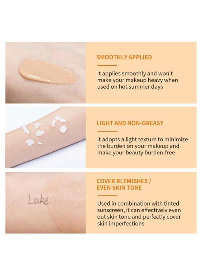 ليكرين واقي الشمس الملون من فيتامينك سي- SPF40 واقي من الشمس المعدني المرطب | صبغة شفافة لتوهج صحي ، مناسبة للبشرة الحساسة - Image 5