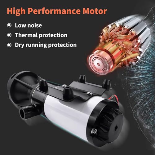 Magam RV Macerator Pump 12V,12GPM Suction 3.2 feet Lift 10 feet with Garden Hose Discharge Port,Quick Release Sewage Pump with Fresh Water Rinse and Manual Crushing Function,for Boat Marine RV Campe - Image 4