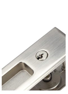Y&D Privacy Pocket Door Lock Hardware with Key Recessed Sliding Mortise Lock, Double Barn Invisible Furniture for 38mm 55mm Thickness  - Image 3