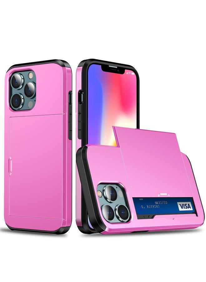 erorex Case For iPhone 13 Shockproof Armor Protective Case with Slide Card Slot - Image 1